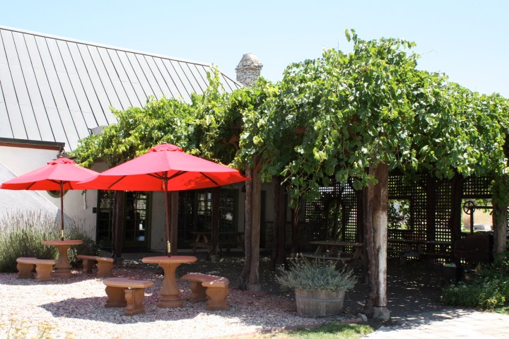 Outdoor patio at Chronic Cellars