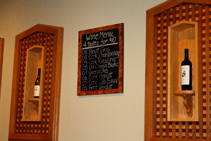 Tasting selection at Chateau Ste. Michelle