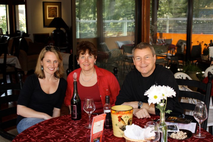 Enjoying a wonderful wine tasting experience with Lynne and Dave Teckman of Per Cazo Cellars