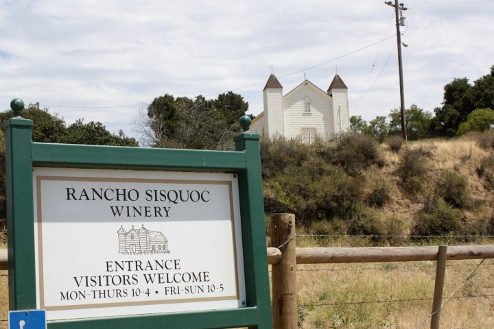Entrance to Rancho Sisquoc Winery