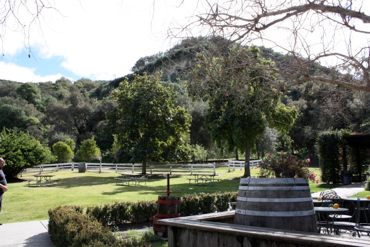 Picnic area at Rancho Sisquoc Winery
