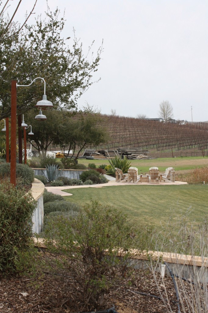 Seating area at Terry Hoage Vineyards