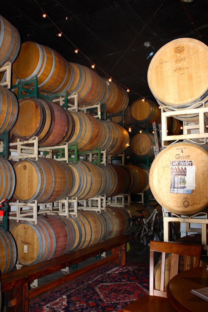 Inside the Jalama Wines tasting room