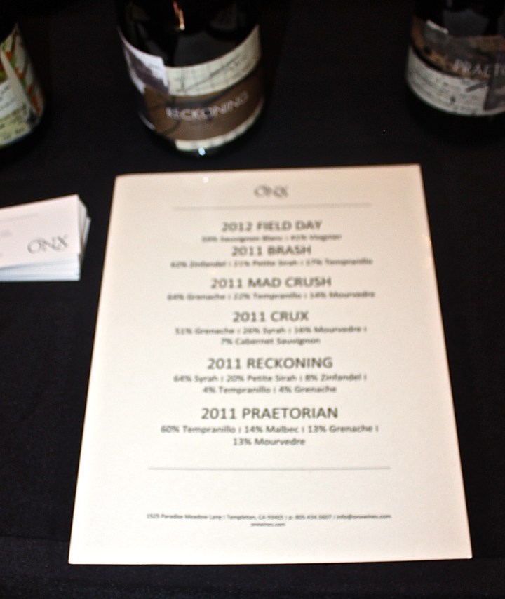 The ONX Wines Portfolio