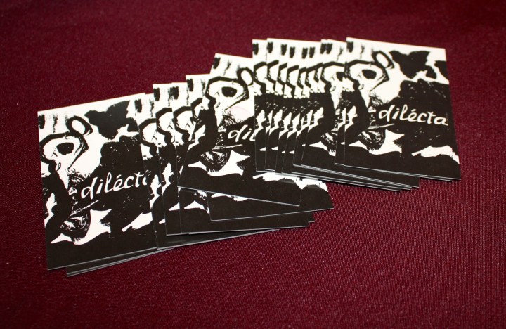 Very cool Dilecta Wines business cards (artwork courtesy of Orion's daughter)