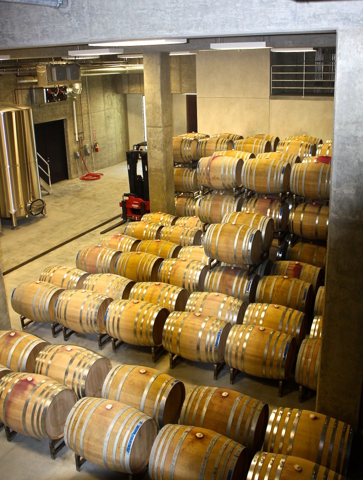 Barrel aging at Law Estate WInes