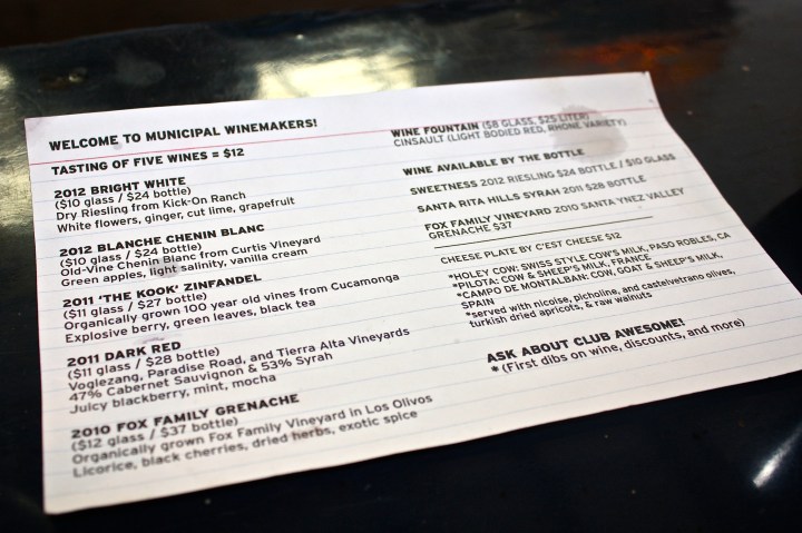 Municipal Winemakers