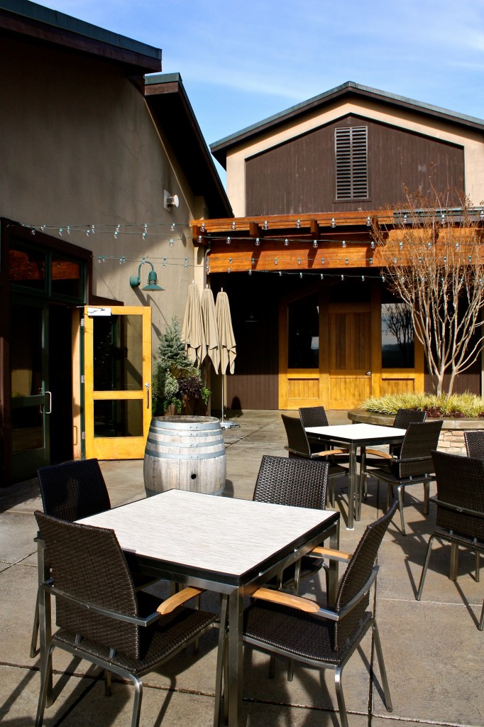 The terrace at Gary Farrell Vineyards & Winery