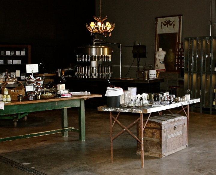 Inside the Babcock Winery & Vineyards tasting room