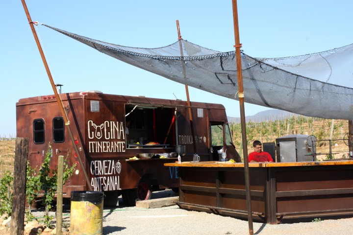 Troika food truck at Vena Cava Winery
