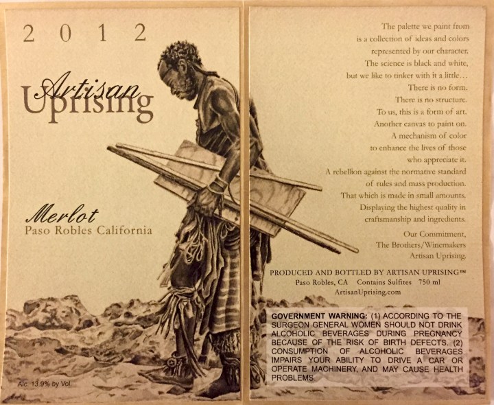 Artisan Uprising's beautiful hand-drawn label